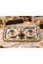 Flower Series Luxury Cast Metal Presentation and Serving Tray – Baton 34X18 cm