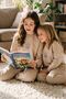 Long Sleeve Beige Color Star Printed Unisex Children's Pajama Set - 2