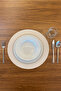 2 Pieces Decorative Leather American Service Placemat Round 38X38 Easy to Clean - 3