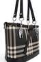 Black - Black Striped Plaid Women's Handbag Sp1155 - 4