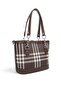 Coffee - Brown Striped Plaid Women's Handbag Sp1155 - 3