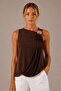 Shawl Detailed Brooched Knitwear Blouse - 2