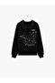 Embroidered Stone-Embellished Cotton Hooded Zippered Sweatshirt with Kangaroo Pocket on the Back - 2
