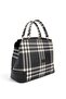 Black - Black Striped Plaid Women's Handbag Sp706 - 2