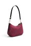 Burgundy - Black Suede Women's Shoulder Bag Sp1259 - 3