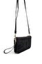 Black - Black Suede Women's Crossbody Bag Sp1291 - 3