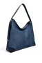 Navy Blue - Navy Blue Suede Women's Shoulder Bag Sp1285 - 3