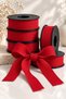 Red Linen Ribbon 2.5 cm – 1 Roll 20 Meters – Decorative Bow, Gift Wrapping, Embellishment, and Textile Accessory Ribbon - 2