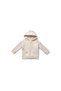 Organic Beige Baby Hooded Jacket