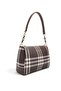 Coffee - Brown Striped Plaid Women's Crossbody Bag Sp910 - 2