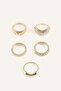 Women's 5-Stone Yellow Ring I1274Axns