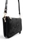 Black - Black Suede Women's Crossbody Bag Sp1291 - 4