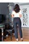 Black Carrot Cut Front Flotated Trousers - 5
