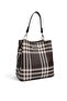 Coffee - Brown Striped Plaid Women's Crossbody Bag Sp967 - 6