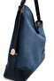 Navy Blue - Navy Blue Suede Women's Shoulder Bag Sp1285 - 4