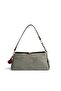 Life Green - Black Suede Women's Shoulder Bag Sp1294
