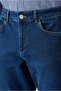Regular Fit Standard Cut Cotton 5-Pocket Denim Trousers - 3