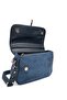 Navy Blue - Navy Blue Suede Women's Crossbody Bag Sp1182 - 5