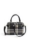 Black - Black Striped Plaid Women's Handbag Sp1149 - 6