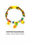 Cat and Small Breed Dog Collar – Adjustable – Beaded – Figured – with Bell – Colorful Collar - 6