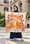 Elite Patterned Shoulder Shawl - Scarf Series Orange - 2