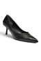 Z676070009 Black Thin Heeled Women's Stiletto Shoes - 6