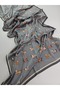 Luxury Voile Silk Shawl Hijab Foulard Scarf Shawl Horse Pattern 70 X 180 cm - 3