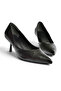 Z676070009 Black Thin Heeled Women's Stiletto Shoes - 7