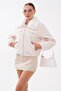 Women's Fur Collar Zipper Closure Plush Coat 265332 - - 4