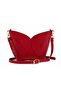Women's Red Large Size Shoulder Bag with Large Internal Volume, Casual and Stylish Tote Bag - 3