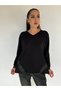 Blouse with Leather Details - 4