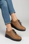 Genuine Leather Full Orthopedic Heel Spur Supported Smart Lace-Up Daily Women's Shoes - 5