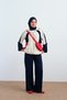 Women's Double Color Parachute Suit with Pocket Detail Bag Navy Blue