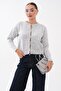 Women's Knitted Cardigan with Lace-Up Detail on the Front 265304 - - 3