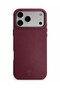 Bexocase iPhone 18 Pro Max Plum Leather Case with Magnetic Features - 3