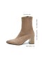Denise Mink Color Stretch Heeled Boots - 5