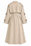 Camel Lucky Button Detailed Oversize Trench Coat - 9476 - 2