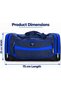 Gym Duffle Bag with 4 Compartments, Sport Duffel Bag, Travel Weekender Overnight Carry on Bag for yoga, workout - Blue - 4