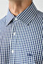 Long Sleeve Regular Fit Embroidered Pocket Cotton Easy-Iron Classic Plaid Shirt - 3