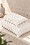 Ceylin Waffle 2-Piece Bath Towel Set 50X90 + 70X140 cm Fringed