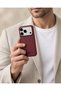 Bexocase iPhone 18 Pro Purple Leather Case with Magnetic Features - 5