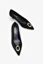 Raven Women's Heeled Shoes - Black Suede - 3