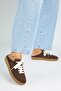 Barbella Women's Genuine Leather Lace-Up Sabo Brown Sneakers - 4
