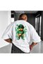 Men's Wear Premium Unisex Printed 100% Cotton Crew Neck Short Sleeve Black-White T-Shirt