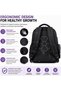 School Bag Set for Girls, 3 Piece Backpack Set with Lunch Bag & Pencil Case, Kids School Backpack for Girls, Multi Pocket School Bag, Kindergarten & Travel Bag Set - Black - 3