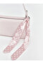 Lcw Accessories Women's Leather Look Shoulder Bag with Pink Scarf Accessory - 3