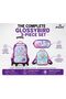 Kids 3 Wheel Trolley School Backpack Set, 3 wheel Detachable Rolling School Bag with Lunch Bag and Pencil Case for Kids (Arora) - 8
