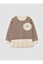Lcw Kids Brown Ruffle Girl's Set - 2