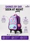 Kids 3 Wheel Trolley School Backpack Set, 3 wheel Detachable Rolling School Bag with Lunch Bag and Pencil Case for Kids (Arora) - 7