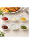 Parrot 6 Pieces White Leaf Patterned Mini Sauce Bowl – Jam Bowl and Breakfast Serving Bowl - 3